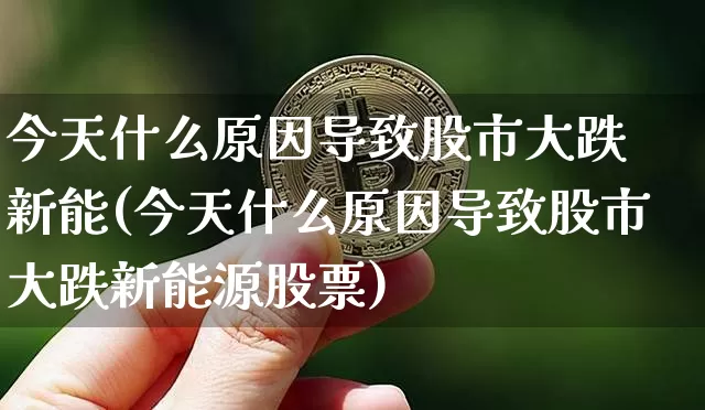 今天什么原因导致股市大跌 新能(今天什么原因导致股市大跌新能源股票)_https://www.cangshenghg.com_A股_第1张