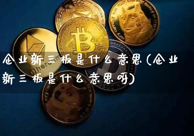 企业新三板是什么意思(企业新三板是什么意思呀)_https://www.cangshenghg.com_科创板_第1张