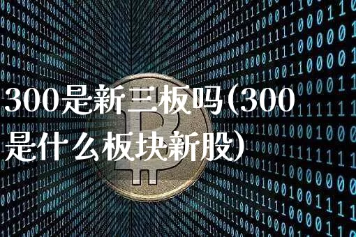 300是新三板吗(300是什么板块新股)_https://www.cangshenghg.com_北交所_第1张