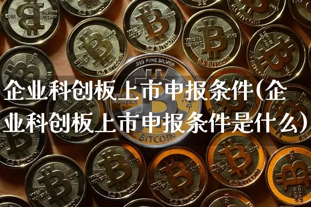 企业科创板上市申报条件(企业科创板上市申报条件是什么)_https://www.cangshenghg.com_科创板_第1张