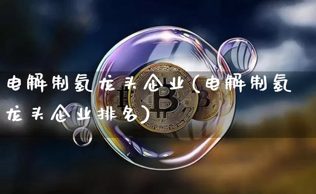 电解制氢龙头企业(电解制氢龙头企业排名)_https://www.cangshenghg.com_科创板_第1张