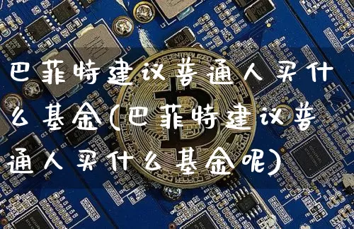 巴菲特建议普通人买什么基金(巴菲特建议普通人买什么基金呢)_https://www.cangshenghg.com_财经新闻_第1张