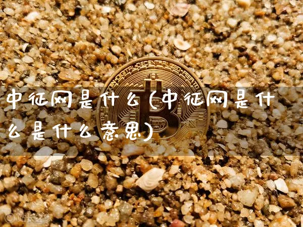 中征网是什么(中征网是什么是什么意思)_https://www.cangshenghg.com_创业板_第1张