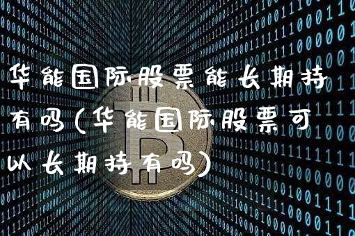 华能国际股票能长期持有吗(华能国际股票可以长期持有吗)_https://www.cangshenghg.com_北交所_第1张