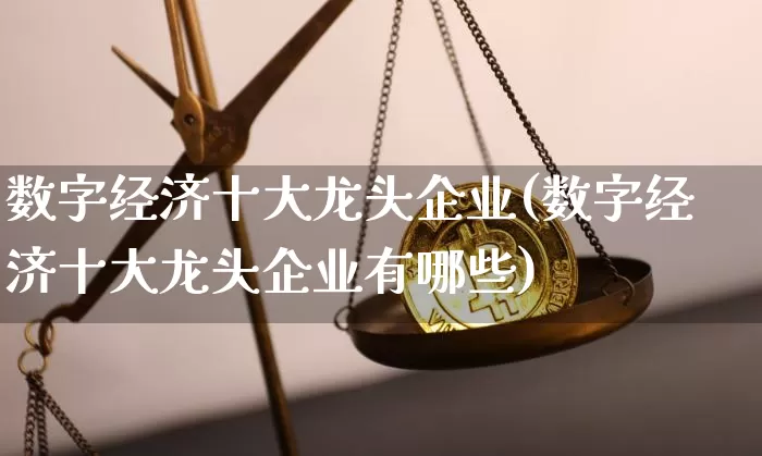数字经济十大龙头企业(数字经济十大龙头企业有哪些)_https://www.cangshenghg.com_创业板_第1张
