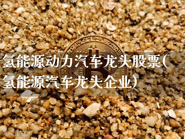 氢能源动力汽车龙头股票(氢能源汽车龙头企业)_https://www.cangshenghg.com_北交所_第1张