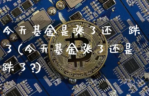 今天基金是涨了还昰跌了(今天基金涨了还是跌了?)_https://www.cangshenghg.com_创业板_第1张