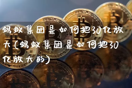 蚂蚁集团是如何把30亿放大(蚂蚁集团是如何把30亿放大的)_https://www.cangshenghg.com_科创板_第1张