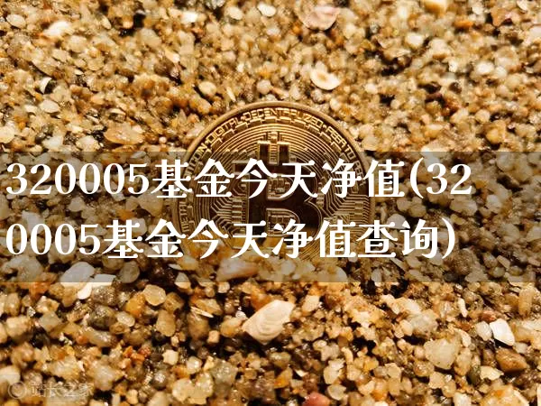 320005基金今天净值(320005基金今天净值查询)_https://www.cangshenghg.com_北交所_第1张