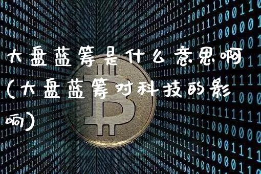 大盘蓝筹是什么意思啊(大盘蓝筹对科技的影响)_https://www.cangshenghg.com_北交所_第1张