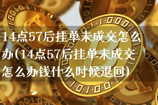 14点57后挂单未成交怎么办(14点57后挂单未成交怎么办钱什么时候退回)_https://www.cangshenghg.com_科创板_第1张