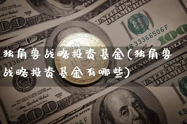独角兽战略投资基金(独角兽战略投资基金有哪些)_https://www.cangshenghg.com_创业板_第1张