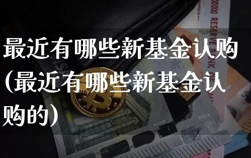 最近有哪些新基金认购(最近有哪些新基金认购的)_https://www.cangshenghg.com_北交所_第1张
