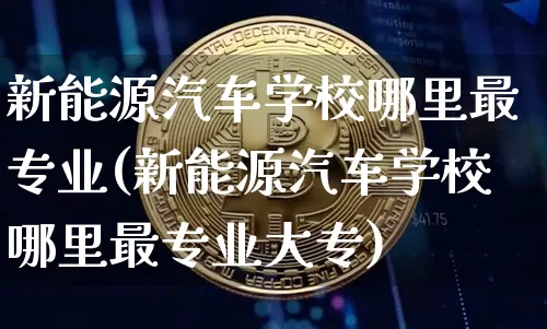 新能源汽车学校哪里最专业(新能源汽车学校哪里最专业大专)_https://www.cangshenghg.com_科创板_第1张