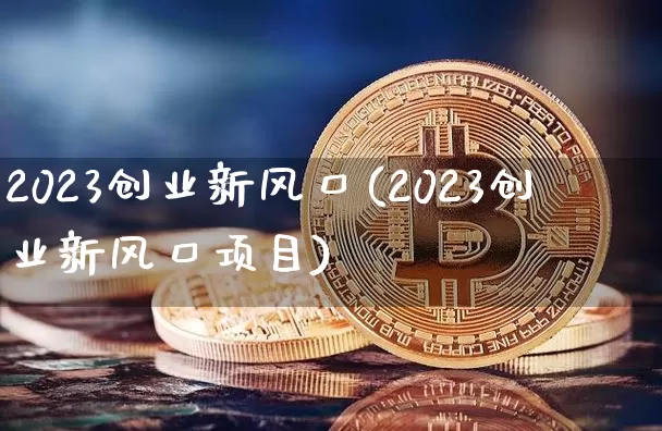 2023创业新风口(2023创业新风口项目)_https://www.cangshenghg.com_科创板_第1张