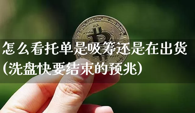 怎么看托单是吸筹还是在出货(洗盘快要结束的预兆)_https://www.cangshenghg.com_北交所_第1张