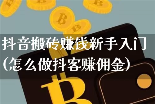 抖音搬砖赚钱新手入门(怎么做抖客赚佣金)_https://www.cangshenghg.com_科创板_第1张