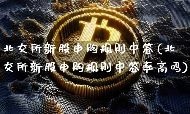 北交所新股申购规则中签(北交所新股申购规则中签率高吗)_https://www.cangshenghg.com_创业板_第1张