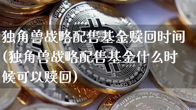 独角兽战略配售基金赎回时间(独角兽战略配售基金什么时候可以赎回)_https://www.cangshenghg.com_科创板_第1张