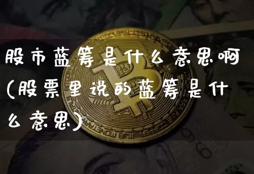 股市蓝筹是什么意思啊(股票里说的蓝筹是什么意思)_https://www.cangshenghg.com_财经新闻_第1张