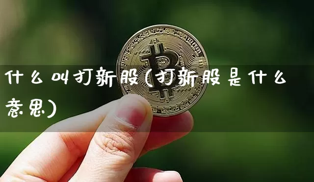 什么叫打新股(打新股是什么意思)_https://www.cangshenghg.com_科创板_第1张