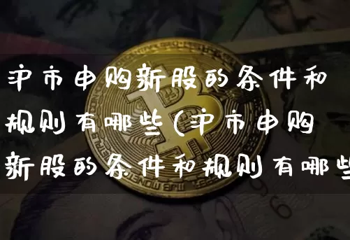 沪市申购新股的条件和规则有哪些(沪市申购新股的条件和规则有哪些呢)_https://www.cangshenghg.com_创业板_第1张