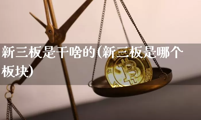 新三板是干啥的(新三板是哪个板块)_https://www.cangshenghg.com_创业板_第1张