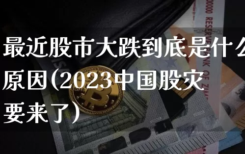 最近股市大跌到底是什么原因(2023中国股灾要来了)_https://www.cangshenghg.com_创业板_第1张