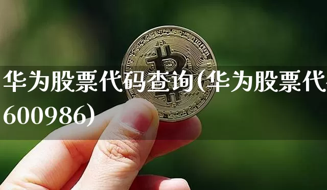 华为股票代码查询(华为股票代码600986)_https://www.cangshenghg.com_财经新闻_第1张