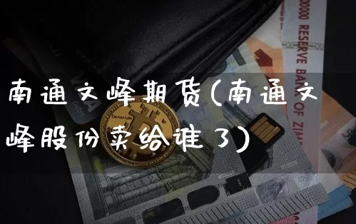 南通文峰期货(南通文峰股份卖给谁了)_https://www.cangshenghg.com_科创板_第1张