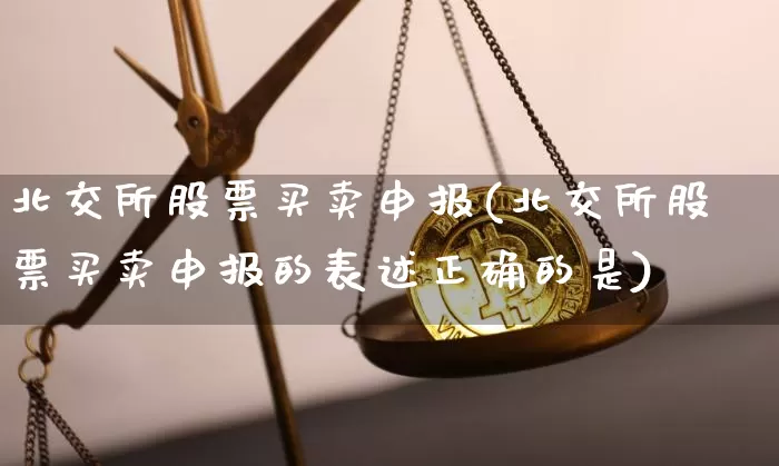 北交所股票买卖申报(北交所股票买卖申报的表述正确的是)_https://www.cangshenghg.com_财经新闻_第1张