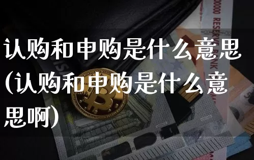 认购和申购是什么意思(认购和申购是什么意思啊)_https://www.cangshenghg.com_北交所_第1张
