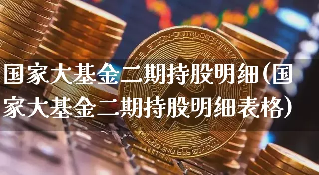 国家大基金二期持股明细(国家大基金二期持股明细表格)_https://www.cangshenghg.com_北交所_第1张