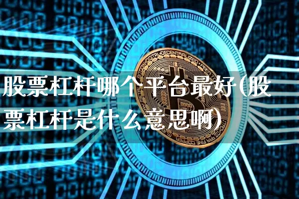 股票杠杆哪个平台最好(股票杠杆是什么意思啊)_https://www.cangshenghg.com_财经新闻_第1张