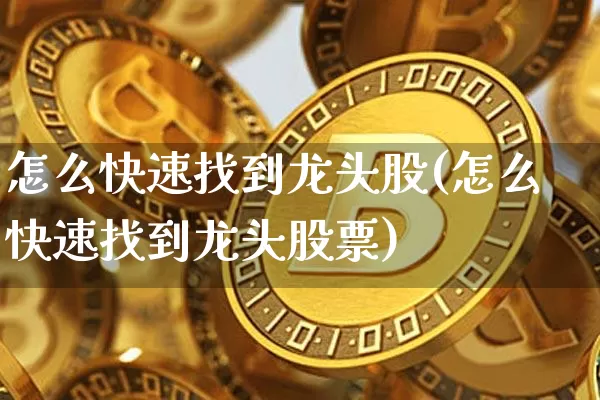 怎么快速找到龙头股(怎么快速找到龙头股票)_https://www.cangshenghg.com_A股_第1张