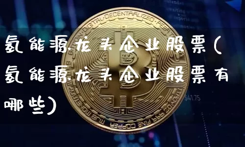 氢能源龙头企业股票(氢能源龙头企业股票有哪些)_https://www.cangshenghg.com_财经新闻_第1张