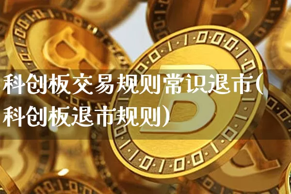 科创板交易规则常识退市(科创板退市规则)_https://www.cangshenghg.com_科创板_第1张