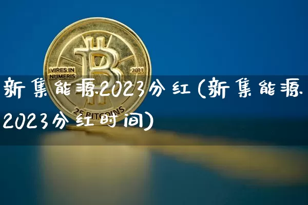 新集能源2023分红(新集能源2023分红时间)_https://www.cangshenghg.com_A股_第1张