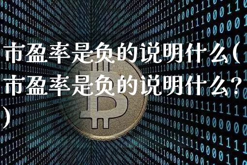 市盈率是负的说明什么(市盈率是负的说明什么?)_https://www.cangshenghg.com_A股_第1张