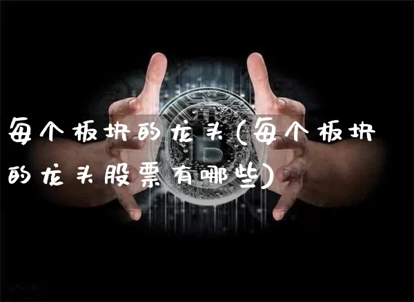 每个板块的龙头(每个板块的龙头股票有哪些)_https://www.cangshenghg.com_科创板_第1张