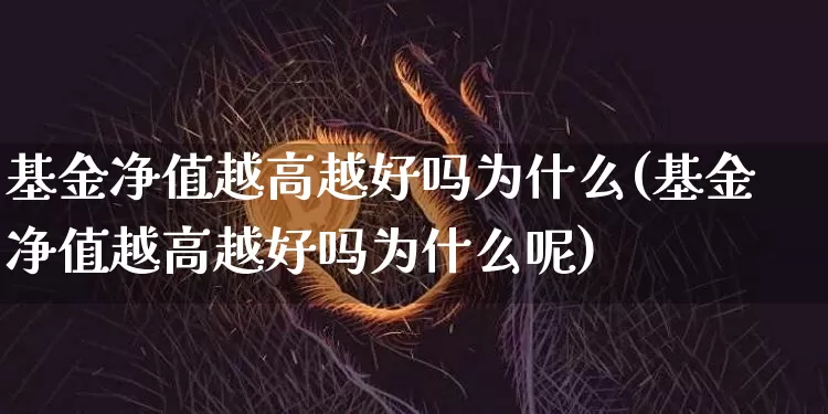 基金净值越高越好吗为什么(基金净值越高越好吗为什么呢)_https://www.cangshenghg.com_创业板_第1张
