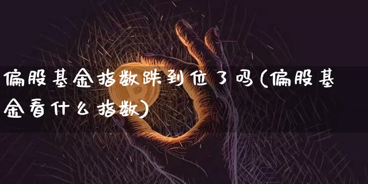 偏股基金指数跌到位了吗(偏股基金看什么指数)_https://www.cangshenghg.com_创业板_第1张