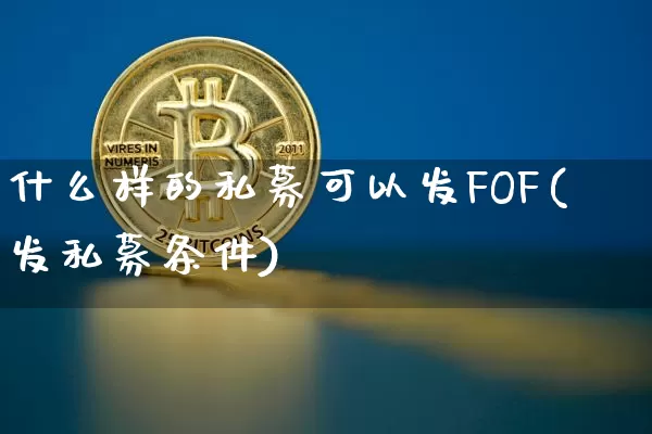 什么样的私募可以发FOF(发私募条件)_https://www.cangshenghg.com_北交所_第1张
