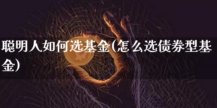 聪明人如何选基金(怎么选债券型基金)_https://www.cangshenghg.com_北交所_第1张