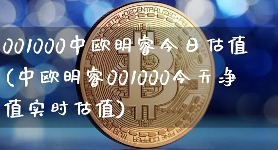 001000中欧明睿今日估值(中欧明睿001000今天净值实时估值)_https://www.cangshenghg.com_财经新闻_第1张