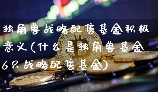 独角兽战略配售基金积极意义(什么是独角兽基金6只战略配售基金)_https://www.cangshenghg.com_北交所_第1张