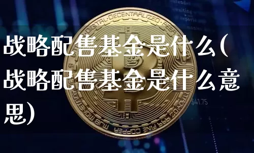 战略配售基金是什么(战略配售基金是什么意思)_https://www.cangshenghg.com_A股_第1张