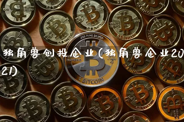 独角兽创投企业(独角兽企业2021)_https://www.cangshenghg.com_财经新闻_第1张