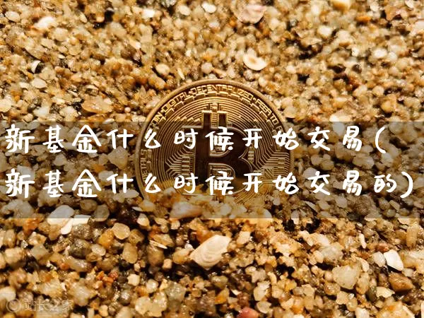 新基金什么时候开始交易(新基金什么时候开始交易的)_https://www.cangshenghg.com_北交所_第1张