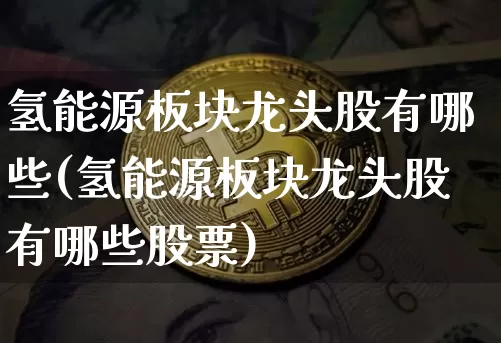 氢能源板块龙头股有哪些(氢能源板块龙头股有哪些股票)_https://www.cangshenghg.com_科创板_第1张
